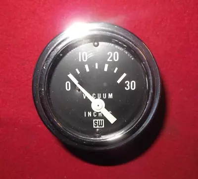 Vintage Stewart Warner 2 1/8  0 - 30 Inch Vacuum Gauge Gasser Hot Rod SCTA Day 2 • $95