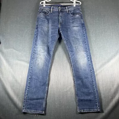 Levi 513 Mens Jeans Size 30x30 Blue Denim Straight Leg • $21.15