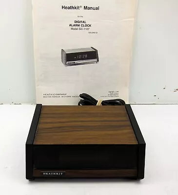 Vintage Heathkit GC-1107 Woodgrain Digital Alarm Clock With Manual 1977 WORKS • $49.99