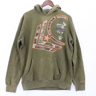 Vintage Metal Mulisha Hoodie Sweatshirt Men Brown Faded Pullover Fleece Sz M Y2K • $19.49