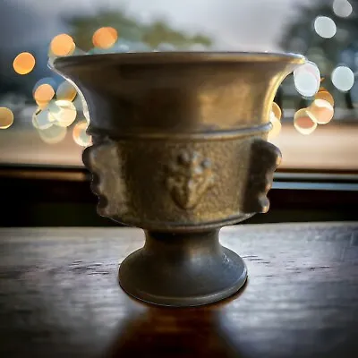 Vintage Asian Small Brass Mortar Apothecary Herb Muddler Vessel 2.25” No Pestle • $22.99