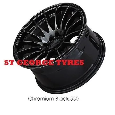 $1463.01 • Buy 4x 17 X 8.25 Xxr 550 Chromium Black Wheels Xxr550 Rims Concave 5x100 5x114.3