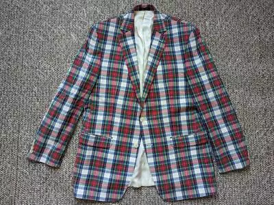 RALPH LAUREN Blazer INDIA MADRAS Plaid 42L Sportscoat PREPPY Jacket Cotton Derby • $159.95