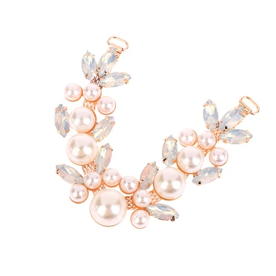 £3.83 • Buy Crystal Bikini Connector Pearl Embellished Crafts, DIY Shoe Buckle Accessor-PA