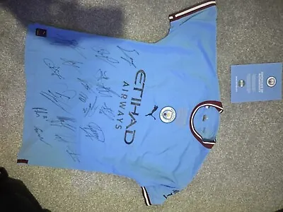 Game Issued Manchester City FA CUP 2023 Squad Signed Jersey  • £4200