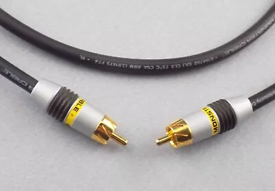 Monster Composite Video RCA Cable Monstervideo 3 High Performance Choose Length • $19