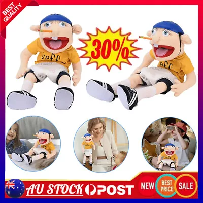 Jeffy Hand Puppet Boy Joseph Cody Soft Plush Toy Doll 60CM Funny Mouth Kid Gifts • $15.36