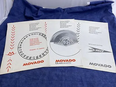 1968 Movado Technical Handbooks Servicing Kingmatic HS 360/Queenmatic 130 Z1130 • $500