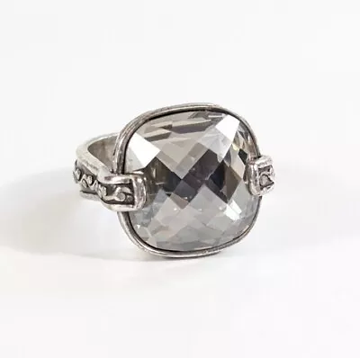 Brighton Venus Rising Retired Smokey Swarovski Crystals Ring Size  6.5-7 • $32