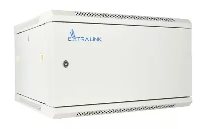 Extralink 6u 600x600 Asp Wall-mounted Rackmount Cabinet Metaldoor Grey • £109.56