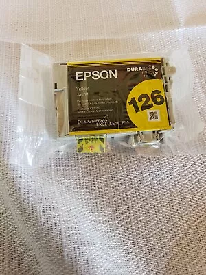 Genuine Epson 126 Yellow T1264 Ink Cartridge • $7