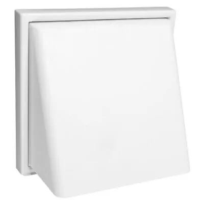 WALL VENT COVER Square Air Hooded Grill Grille Extractor Fan Cover Outside Cowl • £11.79