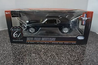 1/18 Highway 61 1970 Ford Mustang Boss 429 Black Drag Car #50591 • $209