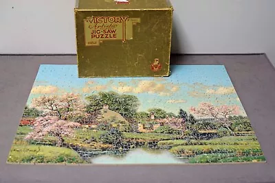 VICTORY GOLD BOX Jigsaw Puzzle~Spring Blossoms~ 600 PIECES~16x20~ 36 FIGURALS • $115