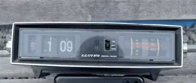 $12.50 • Buy Vintage Lloyd's Flip Clock & Radio Model J649G-187A  For Restoration Or Parts