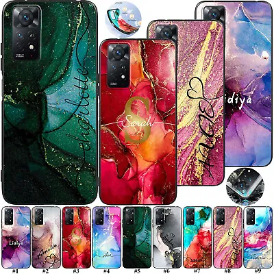 Marble Personalised Gel Phone Case Cover For Xiaomi 12 Poco M4 Pro Redmi Note 11 • £5.15