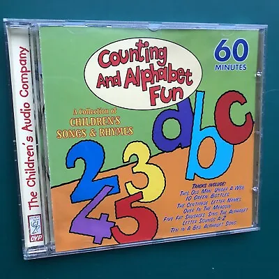 COUNTING AND ALPHABET FUN Children's Songs Rhymes CD Early Learning Maths A-Z • £20