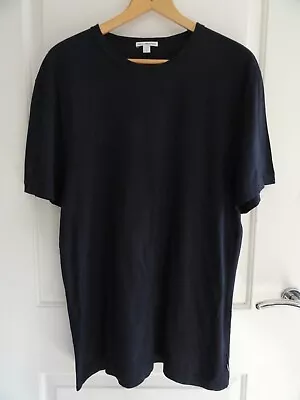 MEN's STANDARD JAMES PERSE LUXE COMBED COTTON T SHIRT 3 (22  P2P) BLACK USA MADE • £11