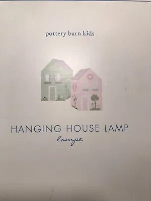 $75 • Buy Pottery Barn Kids Hanging House Lamp Chandelier With Light Cord Kit NEW!!