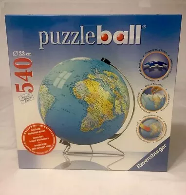 Ravensburger Puzzle Ball 540 Pieces The Earth 3D With Stand SEALED • $49.99