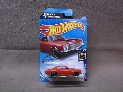 $4 • Buy Hot Wheels Red 2020 #236 1970 Chevrolet Chevy 70 Chevelle Ss Fast And Furious