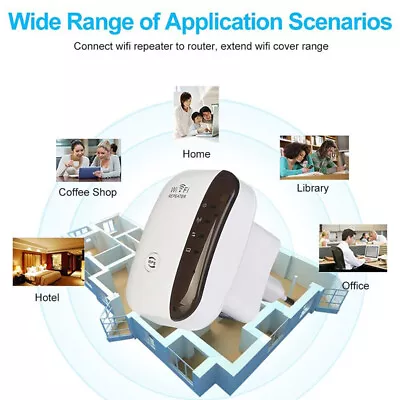 WIFI Range Extender Internet Booster Wireless Signal Extender UK Plug Amplifier • £9.49