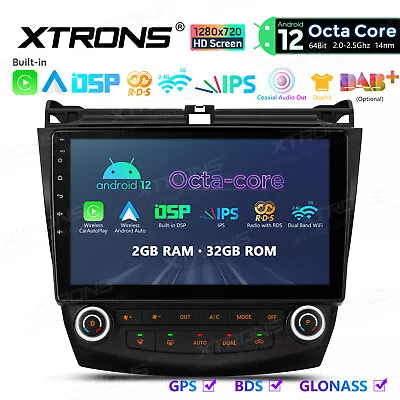 10.1  8-Core Car Stereo Radio GPS DSP 32GB Android 12For Honda Accord 2003-2007 • $145.89