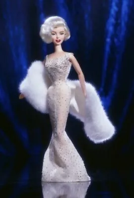 NIB 2001 Marilyn Monroe Timeless Treasures Barbie Doll #53873 Iconic Dress • $99