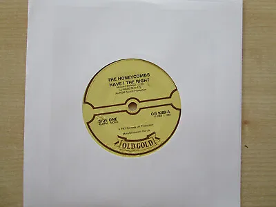 Honeycombs Have I The Right   That's The Way 7  Hit Record - Old Gold • £2.87