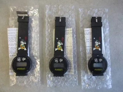 $9.99 • Buy Lot Of 3 Vintage 1994 The Flintstones Pebbles Cereal Premiums Lcd Watches