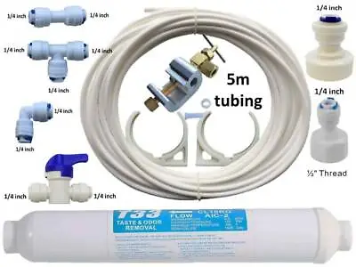 SAMSUNG American Fridge Freezer Water Filter Connection Kit +5 Metres Tubing P09 • £26.49