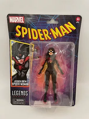 Marvel Legends Retro 6  Figure Spider-Man Wave 3 Jessica Drew Spider-Woman NEW • $18.39