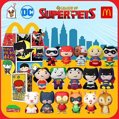 McDonald's Happy Meal DC Super Heroes Super-Villains Super Pets Plush Toys • £2.49