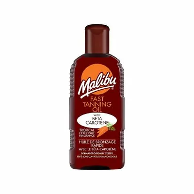 Malibu Fast Tanning Oil With Beta Carotene 200ml • £6.45