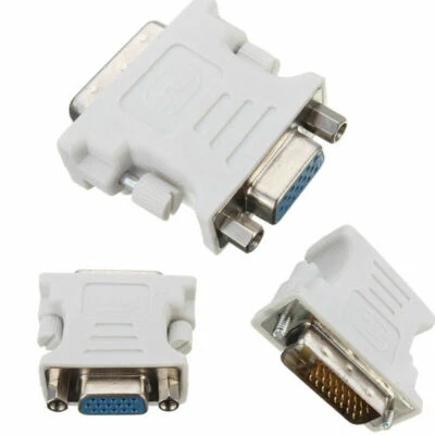 $7.99 • Buy 1pcs DVI D Male To VGA Female Socket Adapter Converter For LCD TVs,HDTV Screen