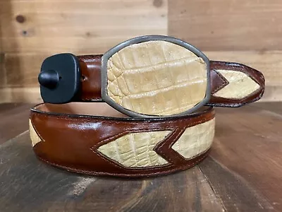 Genuine Leather Men’s Crocodile Belt  Orix  • $109.95