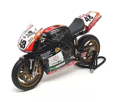 Minichamps 1/12 Scale 122 031248 - Ducati 998RS Motorbike - D. Garcia WSB 2003 • $174.99