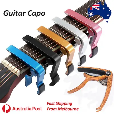 $4.85 • Buy Premium Alloy Guitar Capo Quick Change Trigger Acoustic Electric String Clamp 
