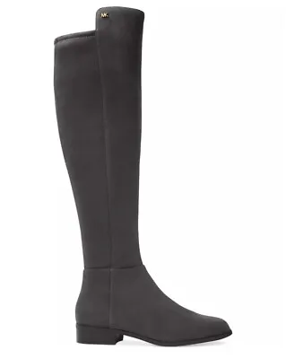 Michael Kors Women's Bromley Flat Tall Riding Boots Suede Charcoal US 8 M • $71.99