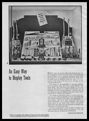 1941 Van Camp Hardware & Iron Indianapolis Stanley Tool Display Photo Print Ad • $19.95