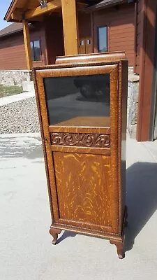 Stunning Antique Oak Display Cabinet - Truly One Of A Kind! • $1425