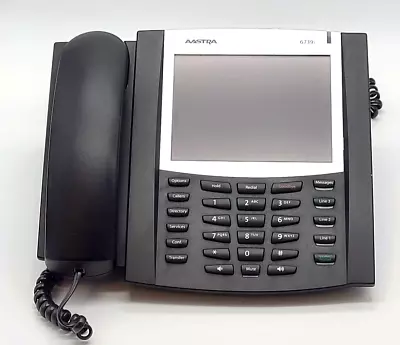 AASTRA 6739i VoiP Touch Screen IP Phone A6739-0131-10-01 (P1) • $19.99