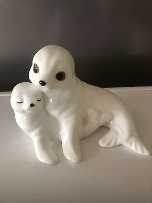 £4.99 • Buy Royal Osborne Bone China Seal & Pup Figurine TMR-5598 Perfect Condition