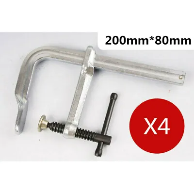 4X F Welding Clamp 200×80mm F Clamp Industrial Quality Forged Steel Heavy Duty • $64.98