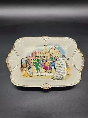 Vintage Royal Winton Grimwades Opera Scenes Bowl Gold England • $17.95