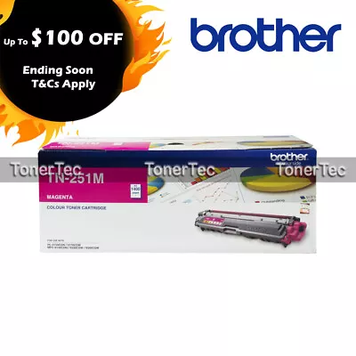 Brother TN251M MAGENTA Toner For MFC-9140CDN/9330CDW/9340CDW *DAMAGED BOX* • $111.94