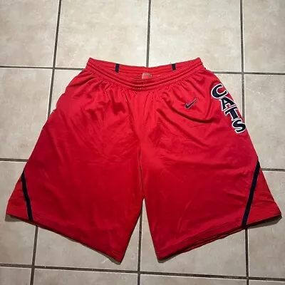 Vintage Nike Team University Of Arizona Wildcats Red Basketball Shorts 12  Sz XL • $19