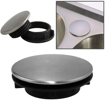 £4.02 • Buy Stainless Steel Kitchen Sink Tap Hole Blanking Plug Stopper Basin Cover 36mm UK