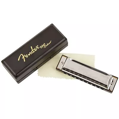 Fender Blues Deluxe 10-Hole Diatonic Harmonica With Case Key Of G • $12.99