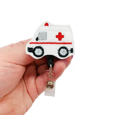 £12.64 • Buy Ambulance Badge Reel Holder Clip EMS EMT Paramedic Name Tag ID Accessory Lanyard